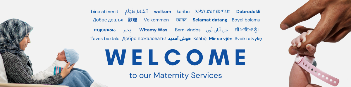Maternity welcome banner