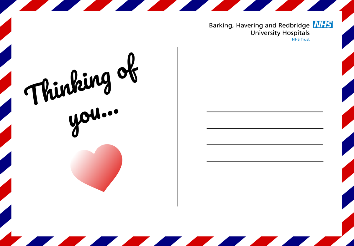 Thinking of You Postcard design