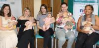 Midwives with their babies at the event